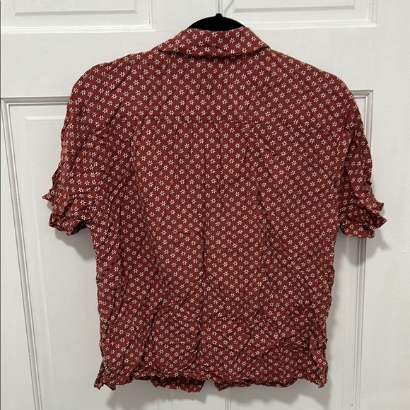 Vans Red Patterned button down with pocket - Picture 4 of 4
